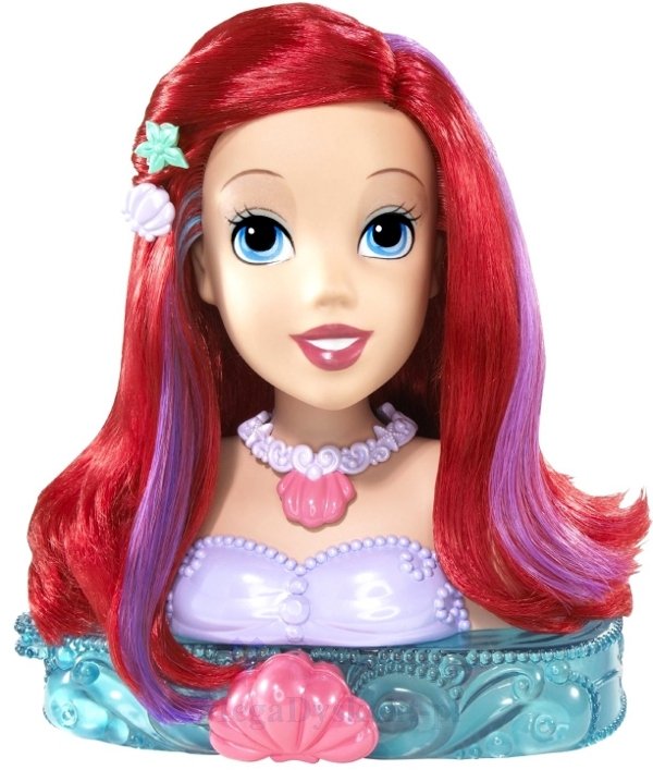 BARBIE - DISNEY - GŁOWA - DO - CZESANIA - ARIELKA - R5470