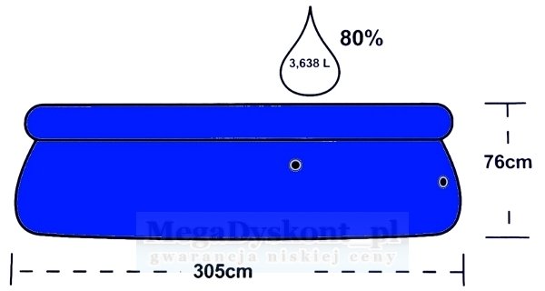 BESTWAY - BASEN - 305X76 + POMPA - 57109