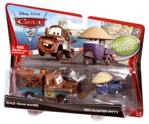 AUTA 2 - CARS 2 - DWUPAK - MATTEL - V2833