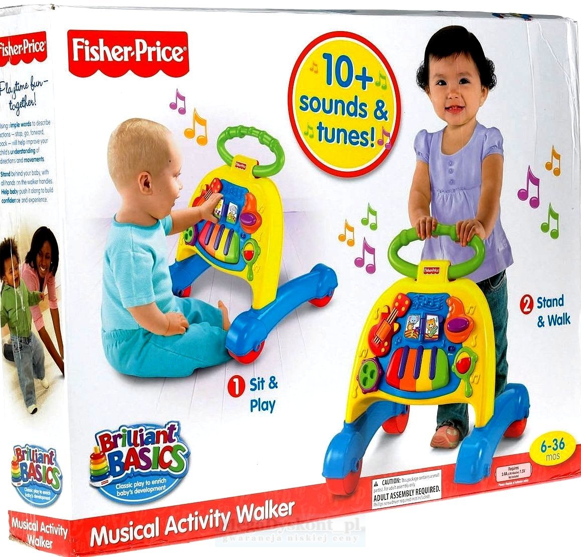 FISHER - PRICE- CHODZIK - PIANINKO - V3254