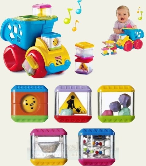 CIĘŻARÓWKA Z KLOCKAMI - FISHER PRICE - B4252