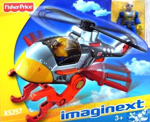 FISHER - PRICE - IMAGINEXT - MAŁY - SAMOLOT - HELIKOPTER - X5253 - X5257