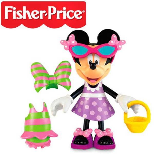 FISHER - PRICE - MODNA - MINNIE - Z - DODATKAMI - PLAŻA - W5109 - X6141