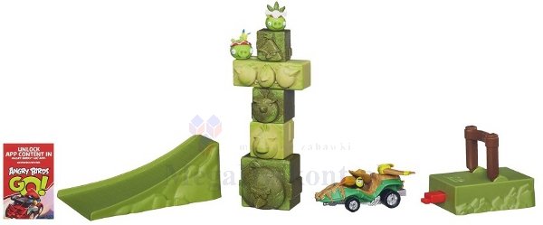 HASBRO - ANGRY - BIRDS - GO - JENGA - TOWER - KNOCK - DOWN - A6437