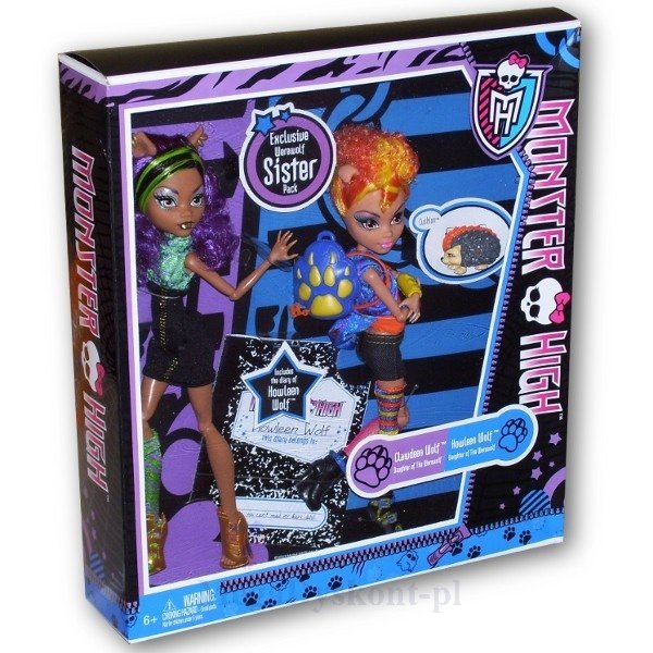 MONSTER - HIGH - CLAWDEEN - HOWLEEN - X5227